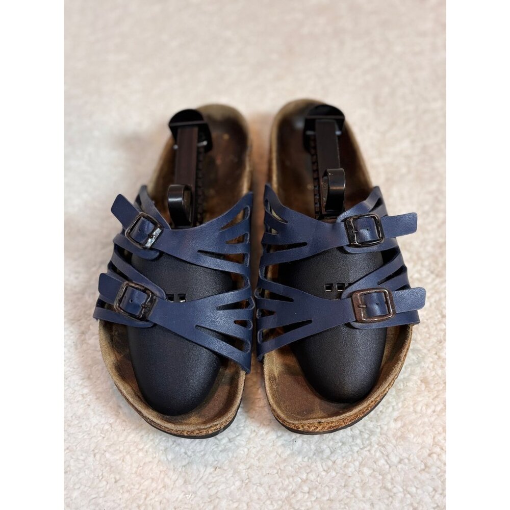 Birkenstock Granada Soft FB Reg.Fit Blue Size 8 Women' Slip On